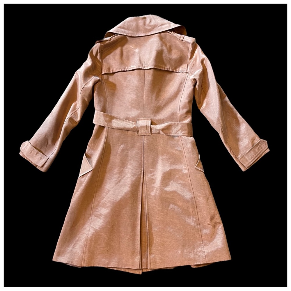 Yoana Baraschi Bronze Iridescent Long Trench Jacket - Picture 6 of 13